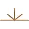 Ekena Millwork Kennewick Timber Gable Bracket, Western Red Cedar, 96"W x 56"H x 1 1/2"D x 3 1/2"F, 14/12 Pitch GBW096X56X0204KEN00SWR - alternate 3